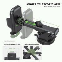 3 In 1 Car Phone Holder with Air Vent & Dashboard Functions