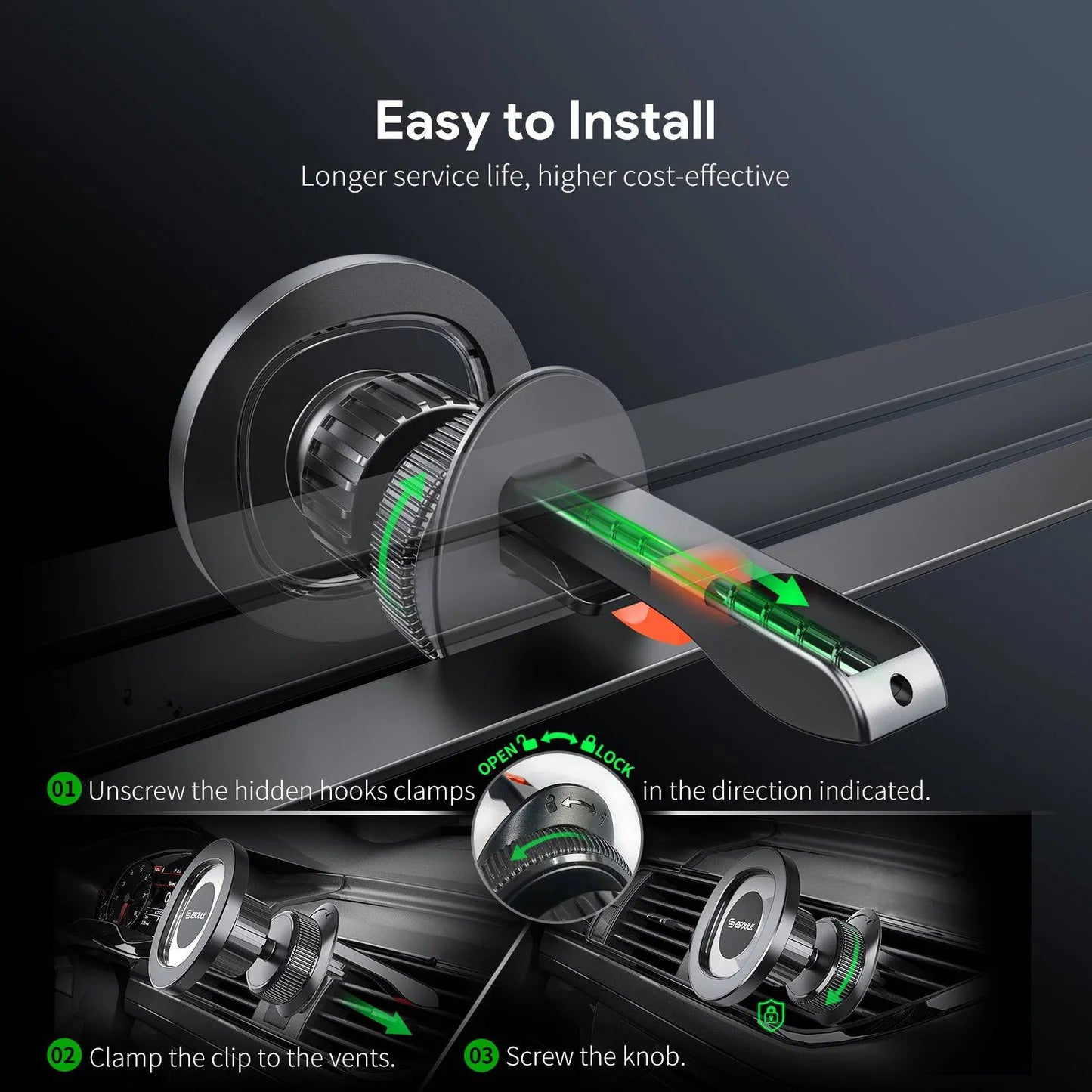 Air Vent Magnetic Car Phone Holder