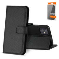 Slim Stand Case with Card Holder Slots APPLE IPHONE 12 MINI In Black