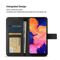Reiko SAMSUNG GALAXY A10 3-In-1 Wallet Case In BLACK