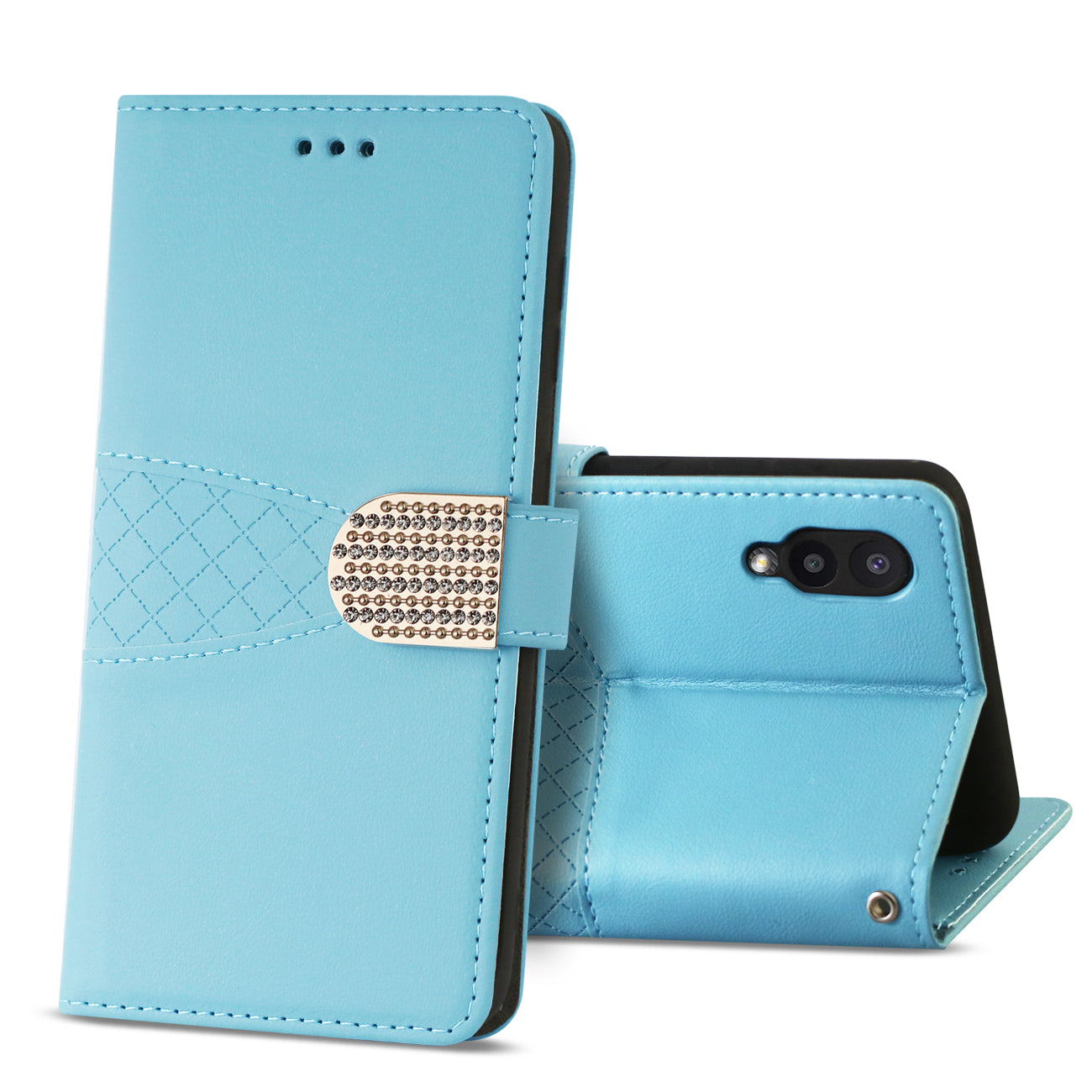 Reiko Samsung Galaxy A02  3-In-1 Wallet Case In Blue