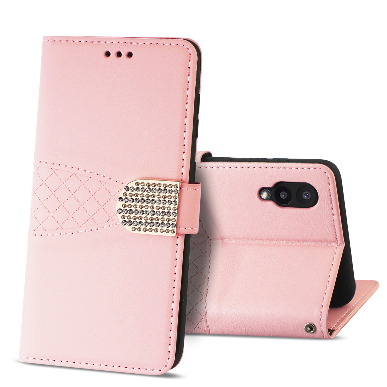 Reiko Samsung Galaxy A02  3-In-1 Wallet Case In Pink
