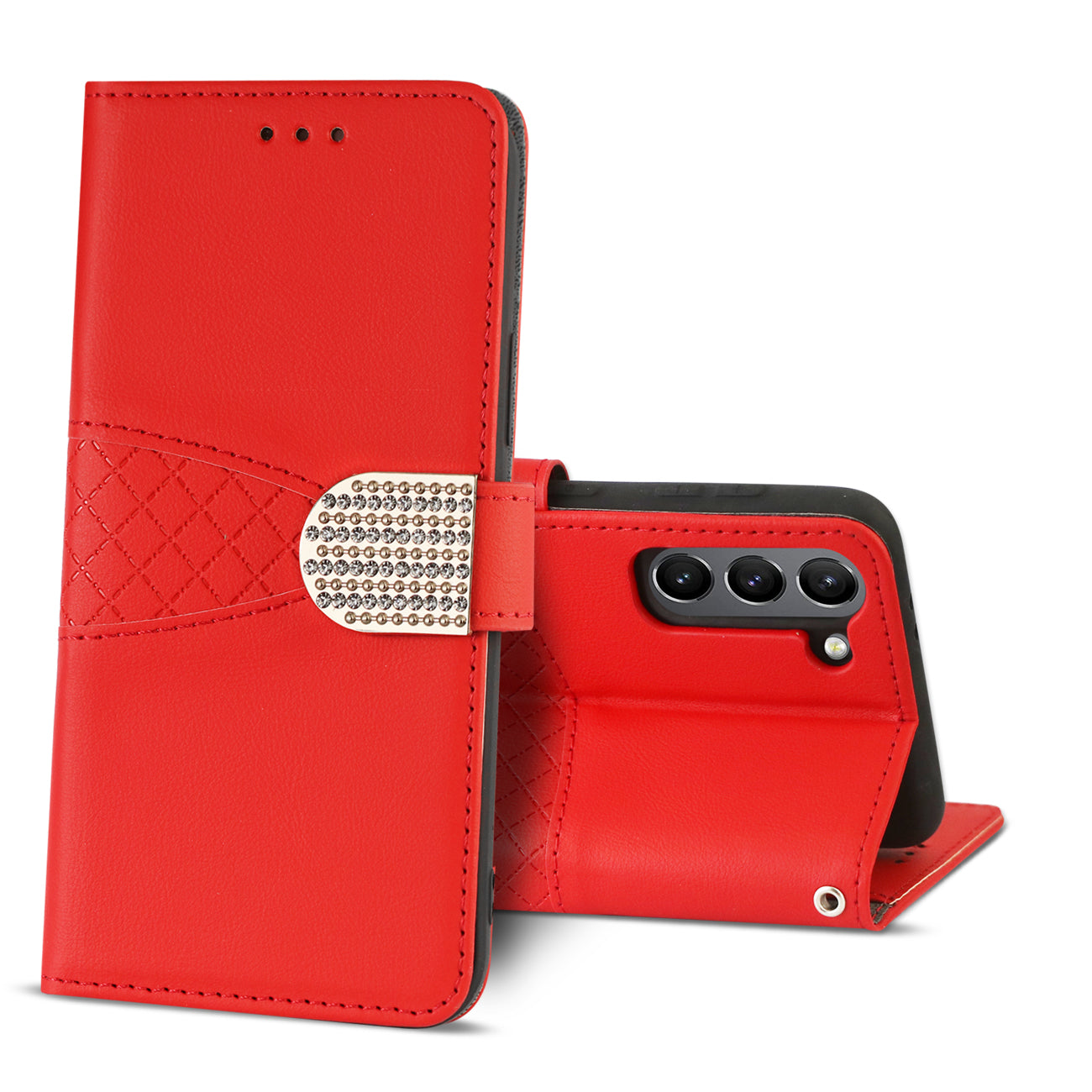 Reiko 3-In-1 Wallet CaseSAMSUNG GALAXY S21/S30 PLUS In Red