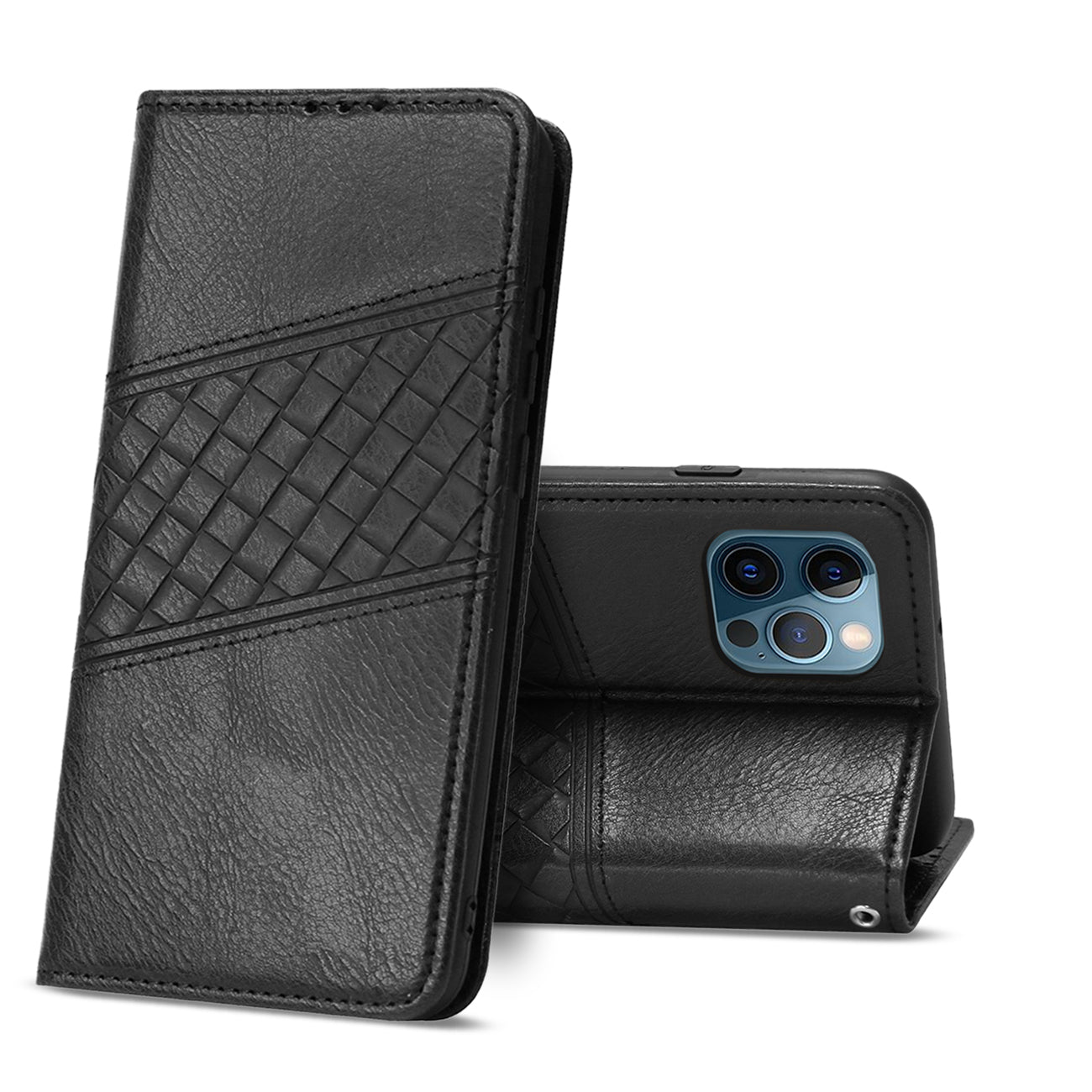 Reiko Apple iPhone 12 Pro 3-In-1 Wallet Case In Black