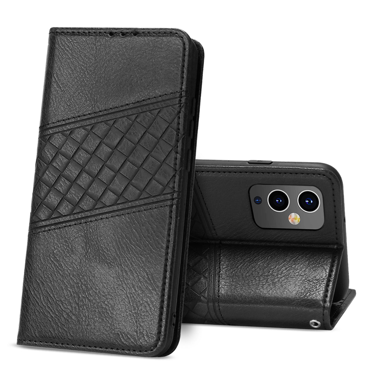 Reiko ONE PLUS 9 5G 3-In-1 Wallet Case In Black