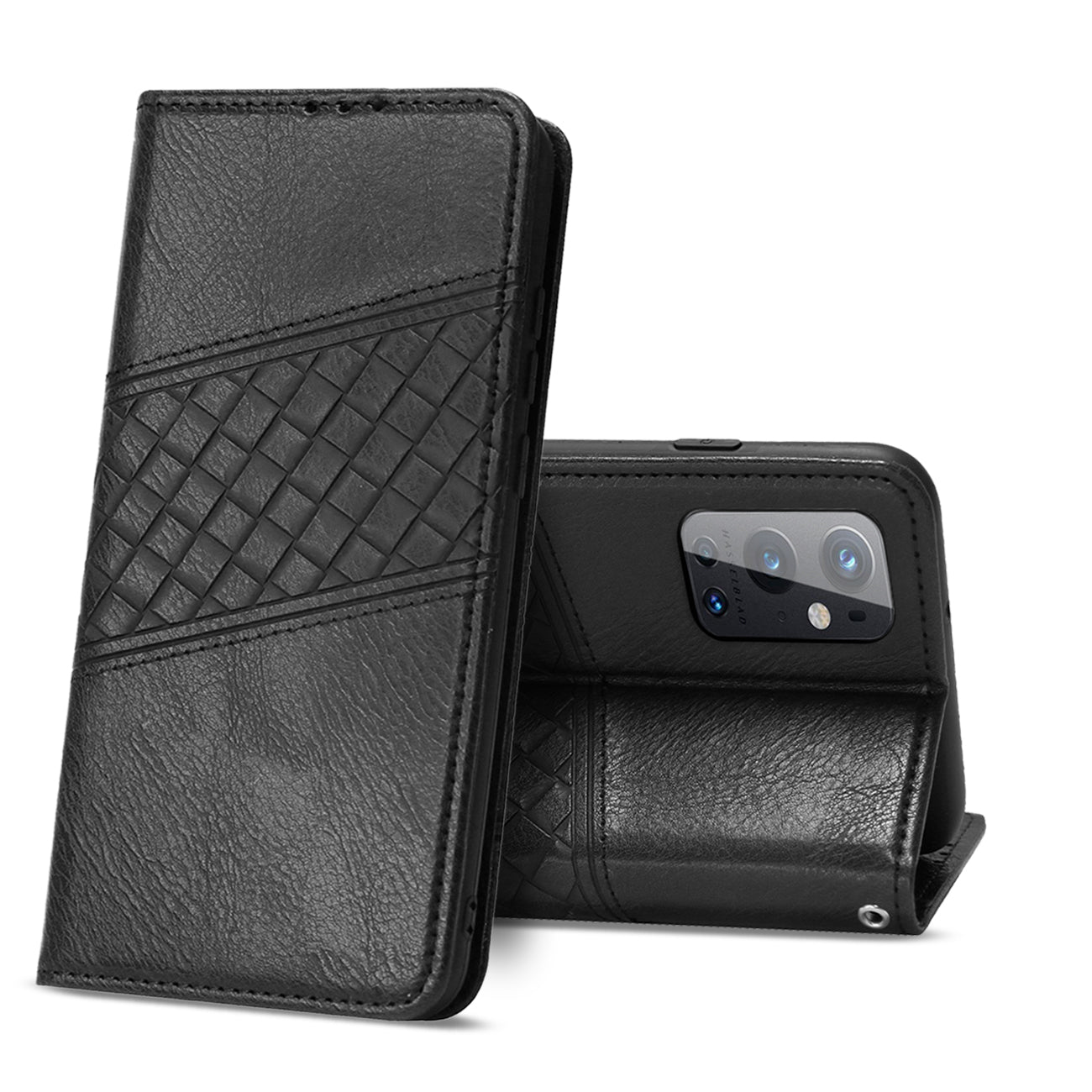 Reiko ONE PLUS 9 PRO 5G 3-In-1 Wallet Case In Black