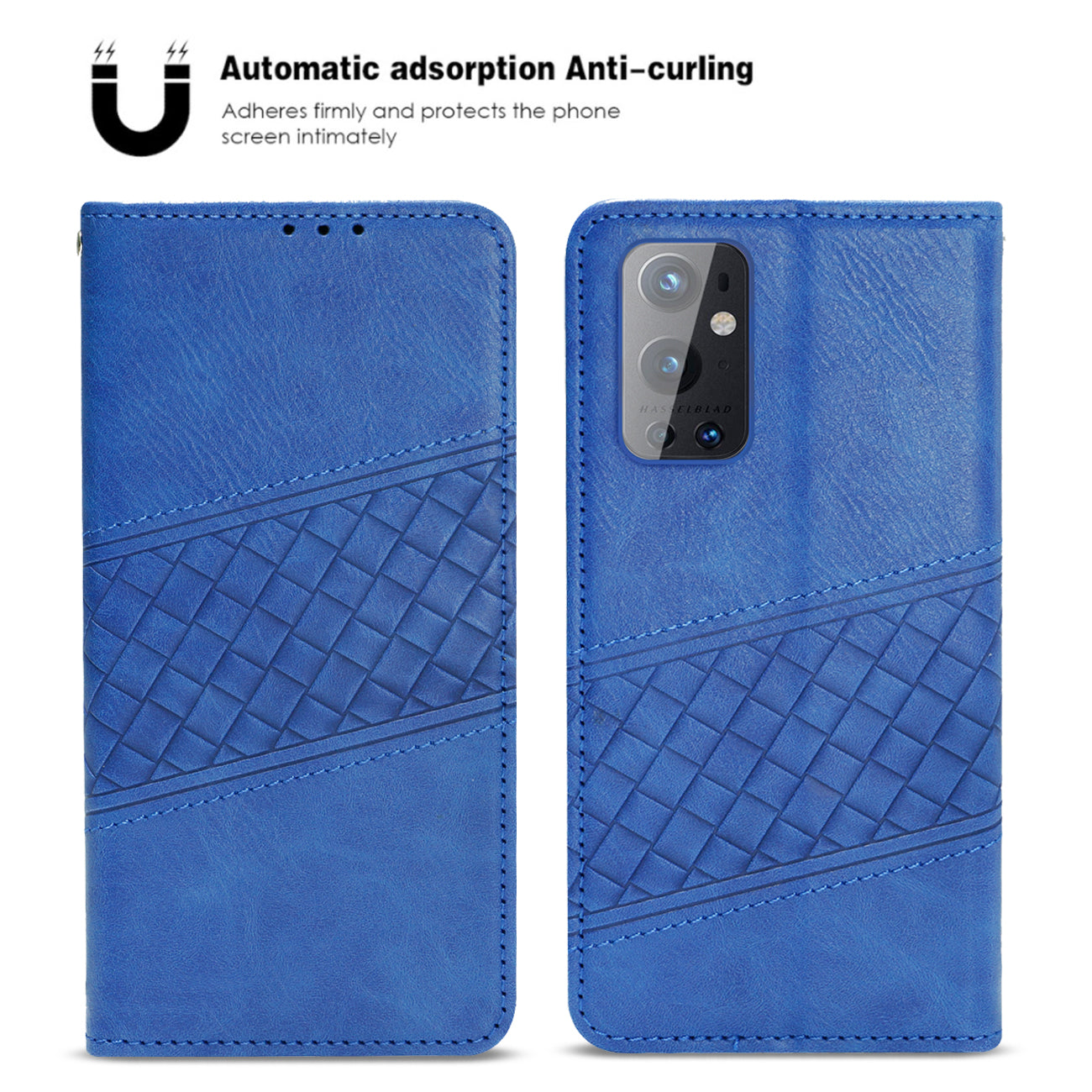 Reiko ONE PLUS 9 PRO 5G 3-In-1 Wallet Case In Blue