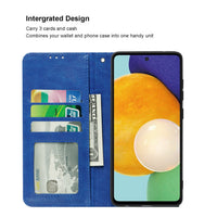 Reiko Samsung Galaxy A52/5G 3-In-1 Wallet Case In Blue (FC30-SAMA52-5GBL)