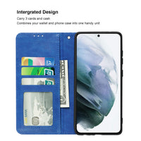 Reiko Samsung Galaxy S21 FE 3-In-1 Wallet Case In Blue (FC30-SAMS21FEBL)