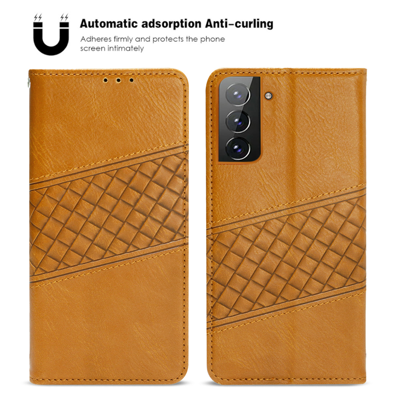 Reiko Samsung Galaxy S21 FE 3-In-1 Wallet Case In Brown (FC30-SAMS21FEBR)
