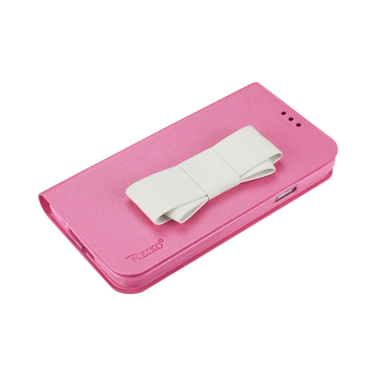 REIKO SAMSUNG GALAXY S5 FOLIO WALLET CASES-PINK WHITE (FC30-SAMS5PKWH)
