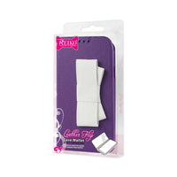 REIKO SAMSUNG GALAXY S5 FOLIO WALLET CASES-PURPLE WHITE (FC30-SAMS5PPWH)