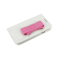 REIKO SAMSUNG GALAXY S5 FOLIO WALLET CASES-WHITE PINK (FC30-SAMS5WHPK)