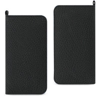 REIKO UNIVERSAL WALLET PHONE CASE WITH SIDE POCKETS AND MAGNETIC FLAP FOR SAMSUNG NOTE 5 (6.180X3.15X0.45 INCHES) IN BLACK (FC33-623205BK)