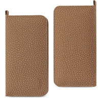 REIKO UNIVERSAL WALLET PHONE CASE WITH SIDE POCKETS AND MAGNETIC FLAP FOR SAMSUNG NOTE 5 (6.180X3.15X0.45 INCHES) IN BROWN (FC33-623205BR)