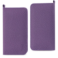 REIKO UNIVERSAL WALLET PHONE CASE WITH SIDE POCKETS AND MAGNETIC FLAP FOR SAMSUNG NOTE 5 (6.180X3.15X0.45 INCHES) IN PURPLE (FC33-623205PP)