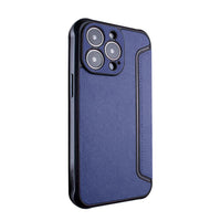 Magnetic wallet Leather phone case For Samsung Galaxy S22 Plus In Navy