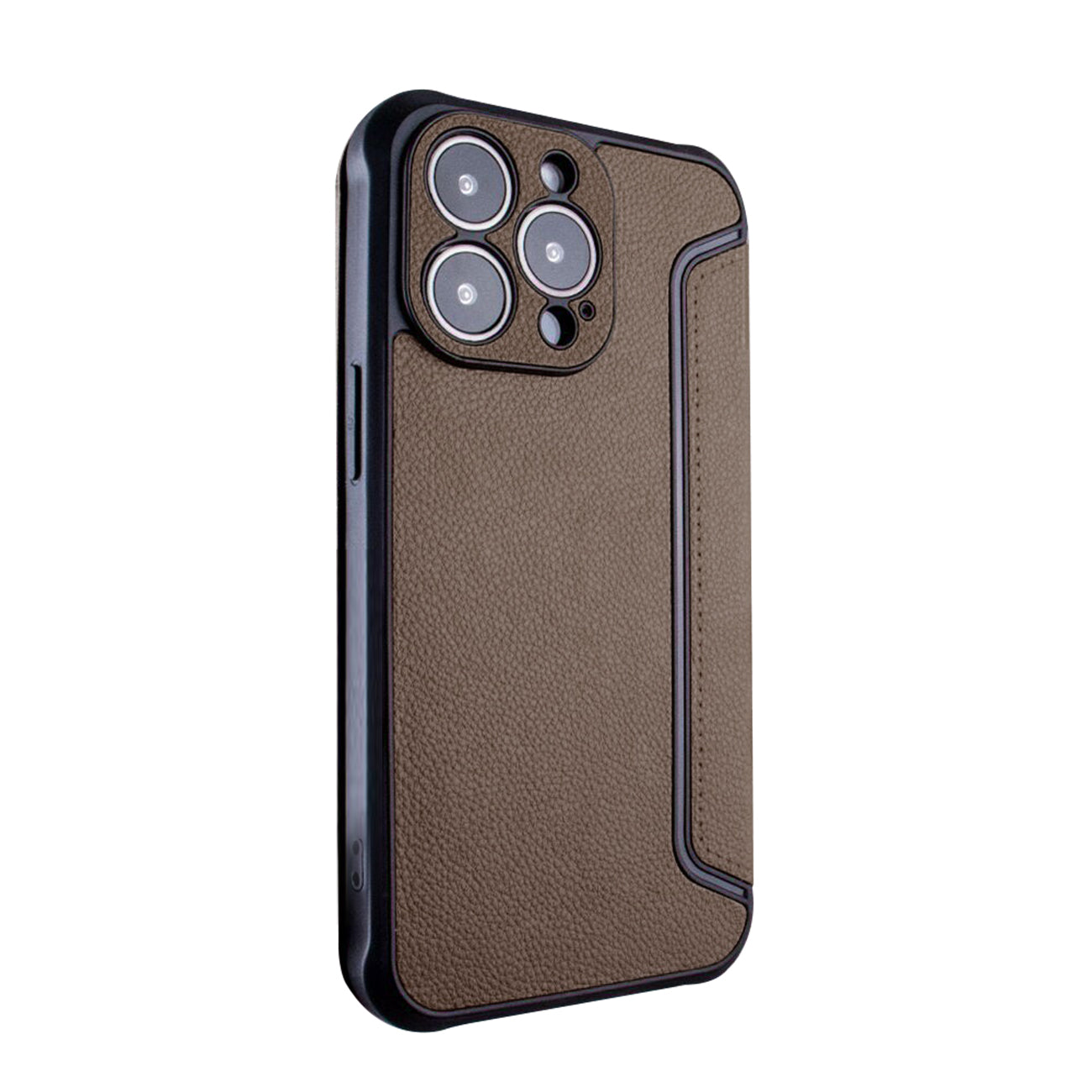 Magnetic wallet Leather phone case For Apple iPhone 14 In Brown