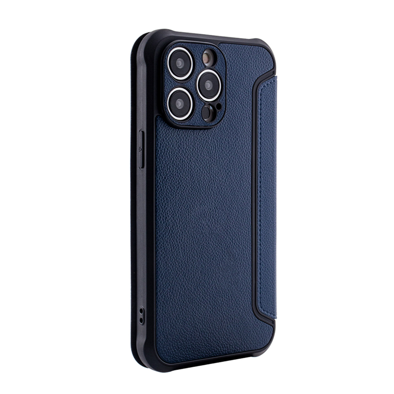 Magnetic wallet Leather phone case For Apple iPhone 14 Pro Max In Navy