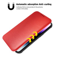 Magnetic wallet Leather phone case For Apple iPhone 14 Pro In Red