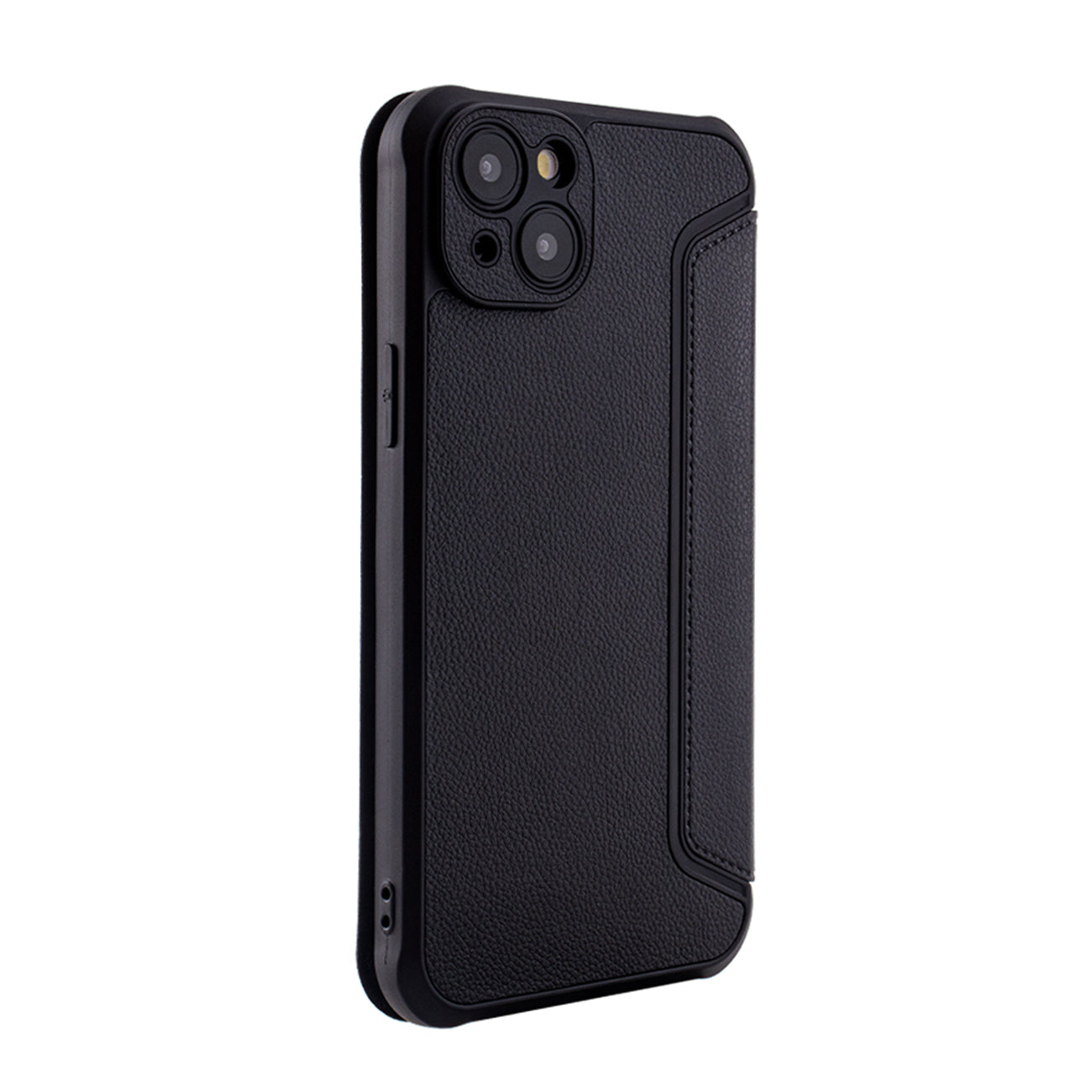 Magnetic wallet Leather phone case For Apple iPhone 15 PLUS In Black