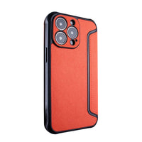 Magnetic wallet Leather phone case For Apple iPhone 14 Plus In Orange