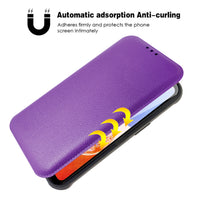 Magnetic wallet Leather phone case For Samsung Galaxy S23 Ultra In Purple