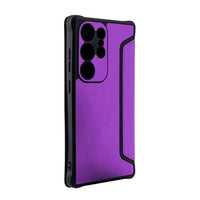 Magnetic wallet Leather phone case For Samsung Galaxy S24 Ultra In Purple