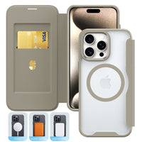 PU Leather Magnetic Flap Phone Case with Magsafe In Green For iPhone 16 Pro Max (FC37-IPH16MAXGR)