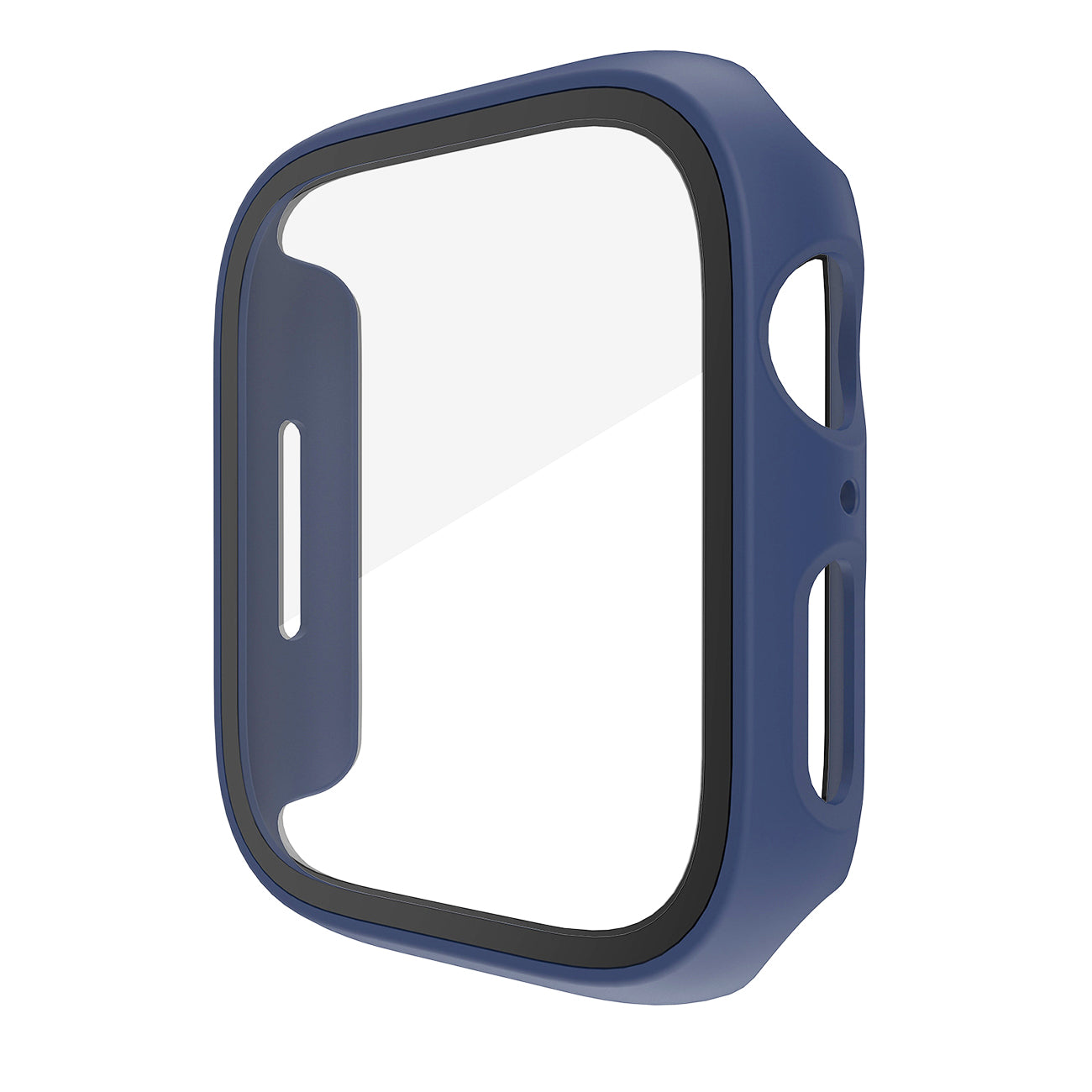 Full Cover tempered glass screen protector with pc case for Apple Watch 41 mm In Navy