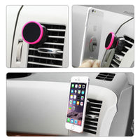 REIKO UNIVERSAL AIR VENT MAGNETIC CAR MOUNT PHONE HOLDER IN BLACK  SKU:HLD10-BK