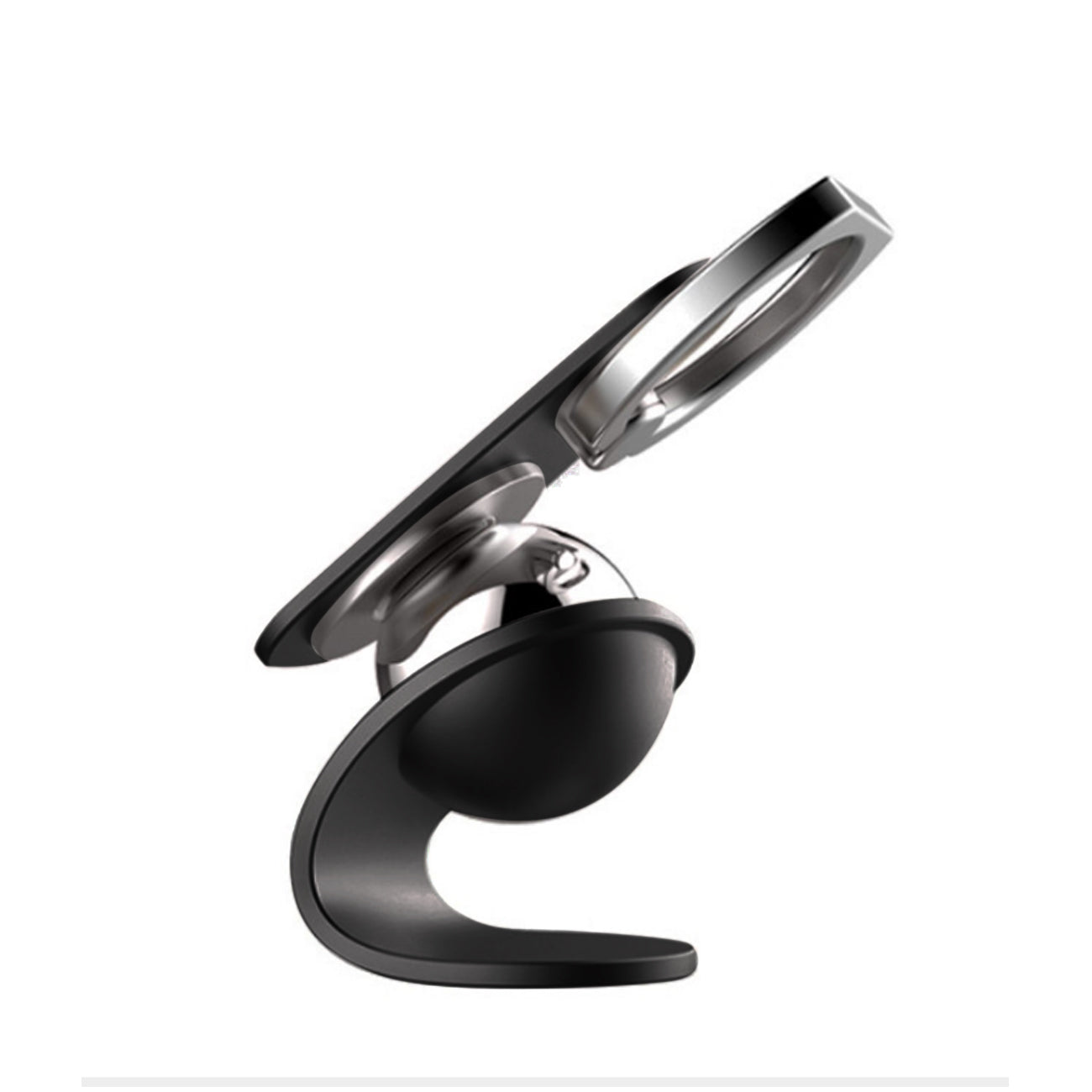 360 Degree Rotating Magnet Car Holder In Black