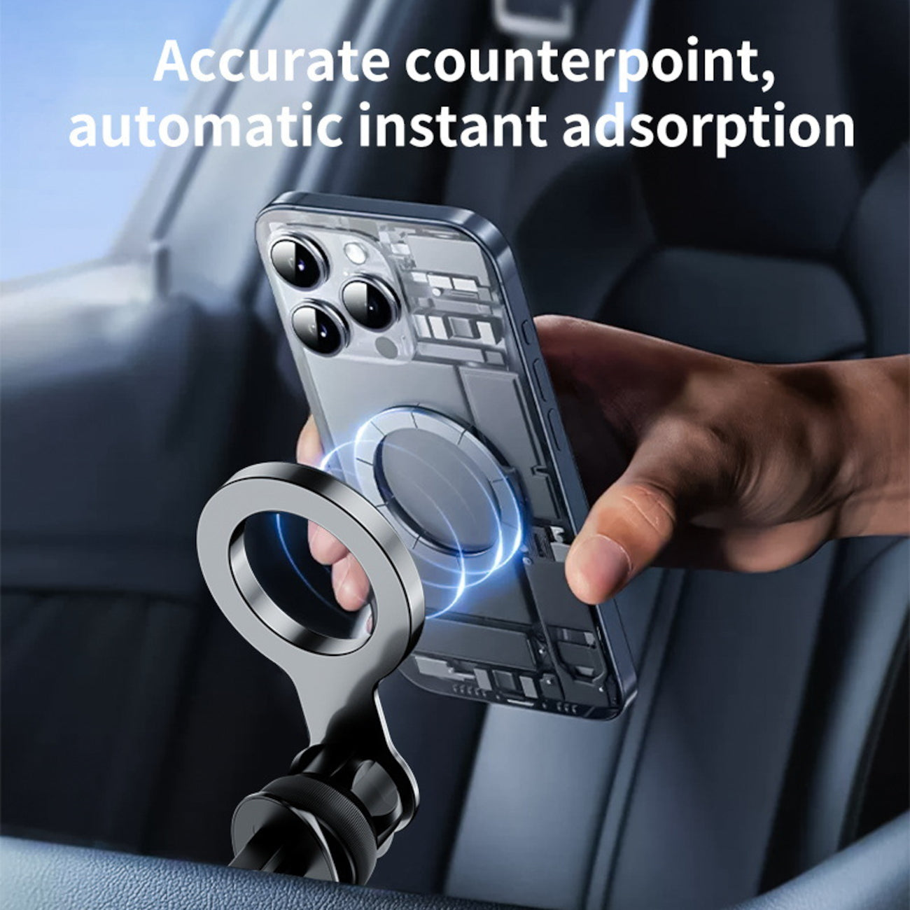 Air Vent Transparent Magnetic Car Holder