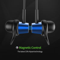 HSBT-EE06BU Bluetooth Sport Headset Metal Shell With Magnet Blue