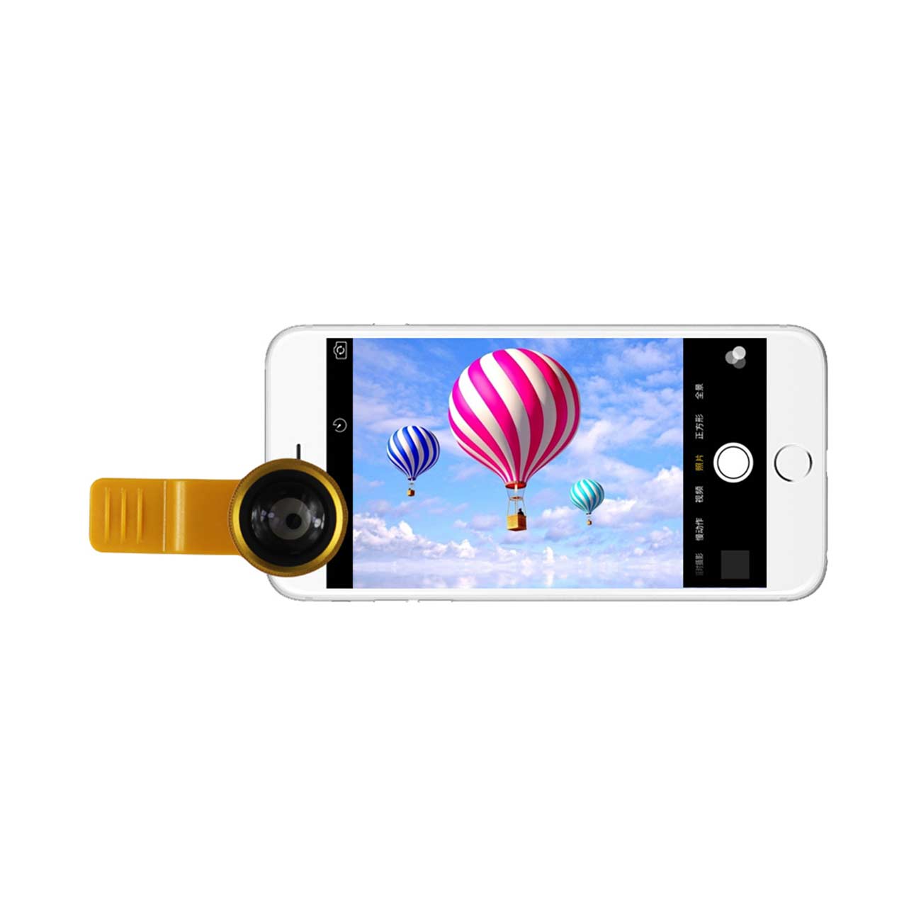 2X TELECONVERTER LENS YELLOW FOR IPHONE 6S/ 7/ 8 / PLUS AND SMARTPHONES