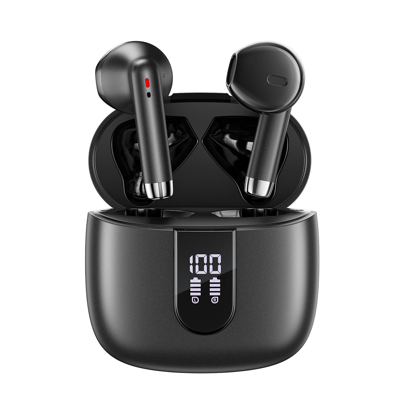 320mAh BT 5.4 Type-C black Clear sound black long battery life wireless earbuds True Wireless Stereo