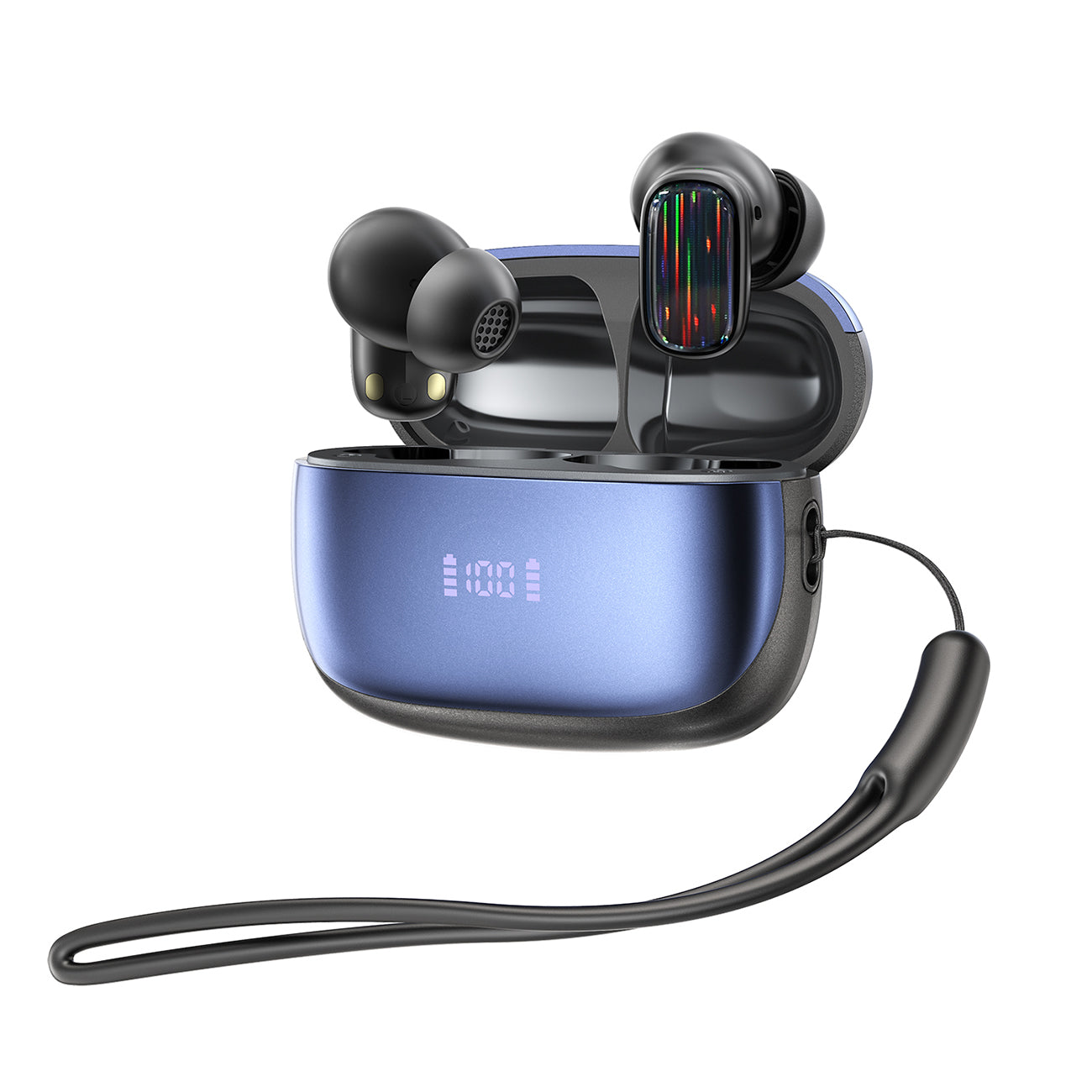 400mAh BT 5.4 Type-C black Clear sound black long battery life wireless earbuds True Wireless Stereo  SKU:BT-VD054BK