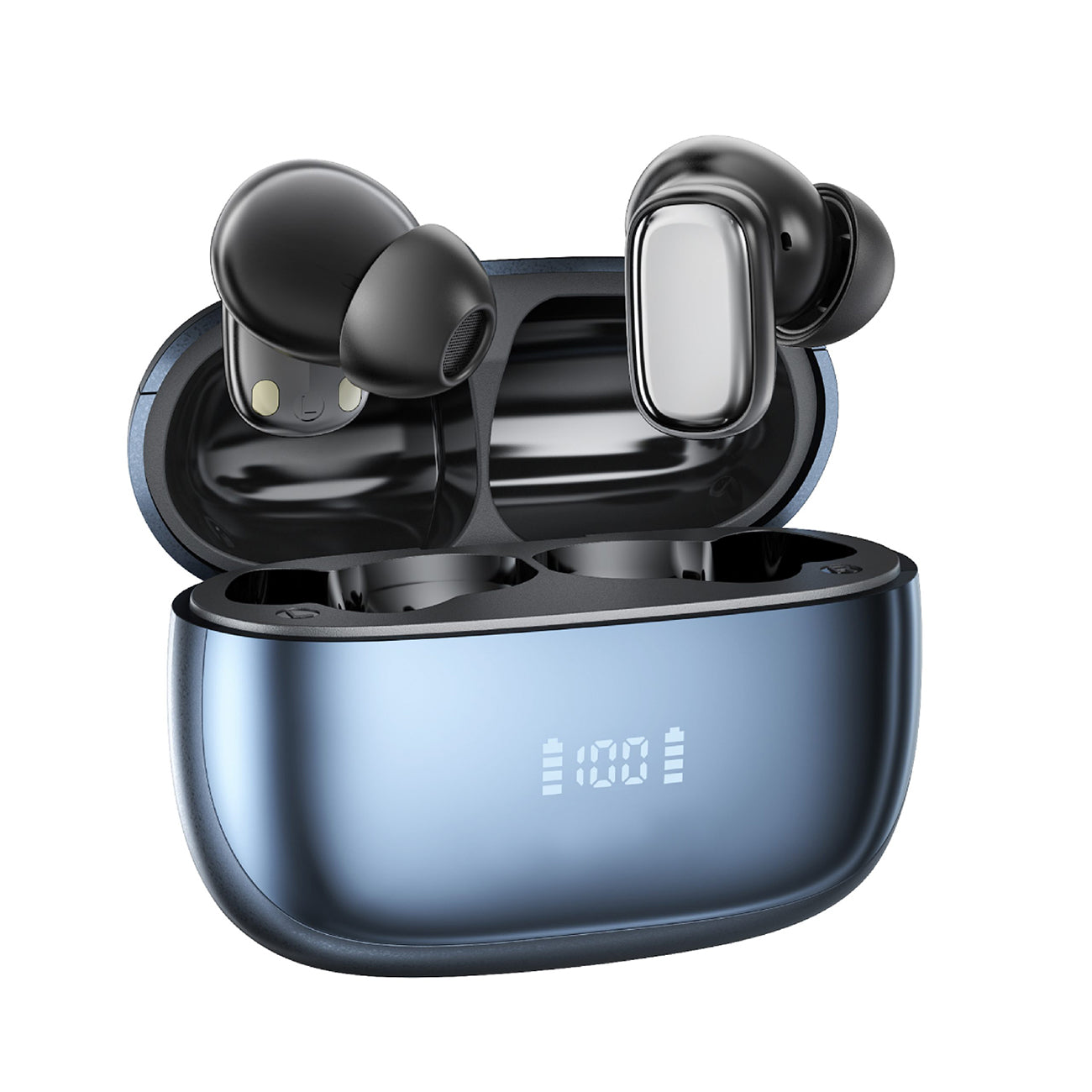 400mAh BT 5.4 Type-C black Clear sound black long battery life wireless earbuds True Wireless Stereo  SKU:BT-VD054BK