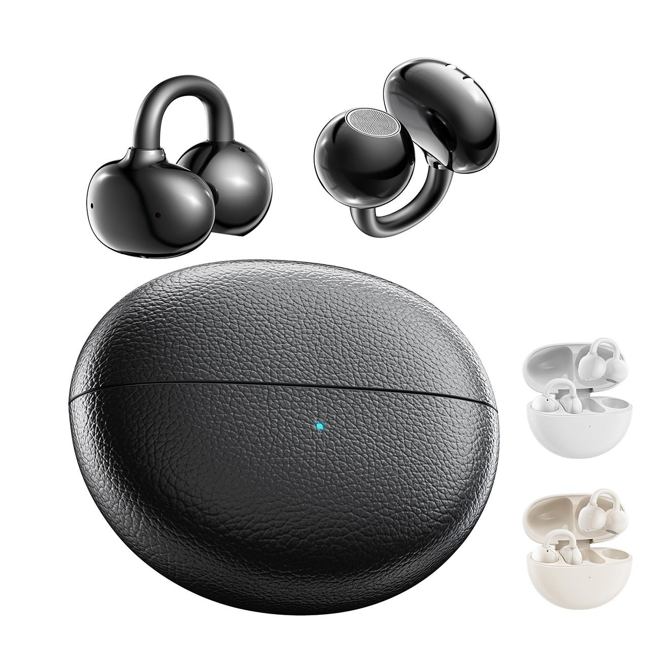 300mAh BT 6.0 Type-C Clear sound  long battery life wireless earbuds True Wireless Stereo in white SKU:BT-VD055WH