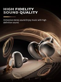 300mAh BT 6.0 Type-C Clear sound  long battery life wireless earbuds True Wireless Stereo in white SKU:BT-VD055WH