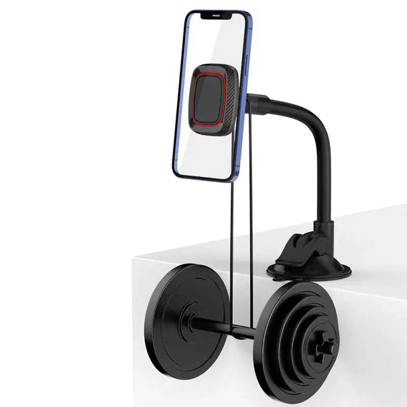 Universal 360-degree rotation Dashboard or windshield  Magnetic Phone Holder for Car with Long Arm SKU: HLD-VDHD006BK
