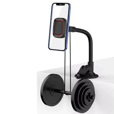 Universal 360-degree rotation Dashboard or windshield  Magnetic Phone Holder for Car with Long Arm SKU: HLD-VDHD006BK