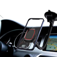 Universal 360-degree rotation Dashboard or windshield  Magnetic Phone Holder for Car with Long Arm SKU: HLD-VDHD006BK