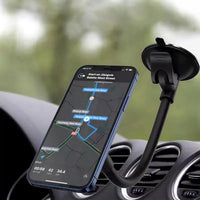 Universal 360-degree rotation Dashboard or windshield  Magnetic Phone Holder for Car with Long Arm SKU: HLD-VDHD006BK