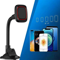 Universal 360-degree rotation Dashboard or windshield  Magnetic Phone Holder for Car with Long Arm SKU: HLD-VDHD006BK
