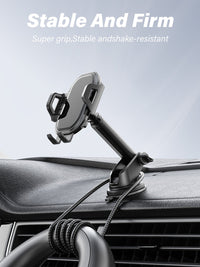 Universal Phone Holder for Dashboard or Windshield Clip Type Strong Anti-Shake Foldable for Phones