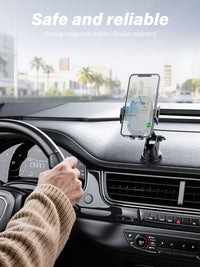 Universal Phone Holder for Dashboard or Windshield Clip Type Strong Anti-Shake Foldable for Phones