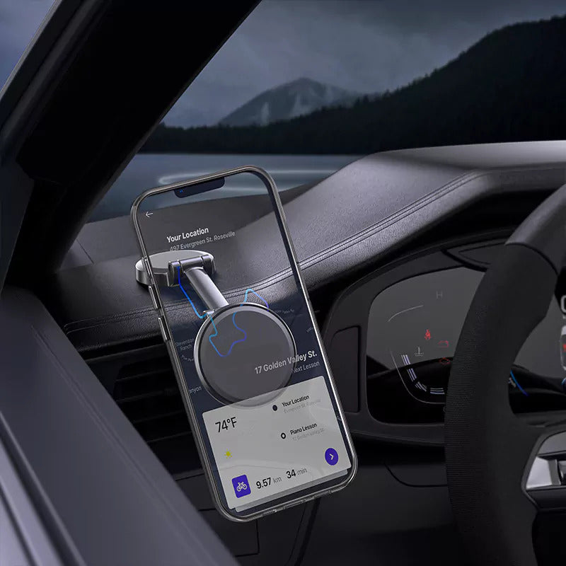 360¡ã rotating magnetic holder for car with a sticky base SKU: HLD-VDHD040BK