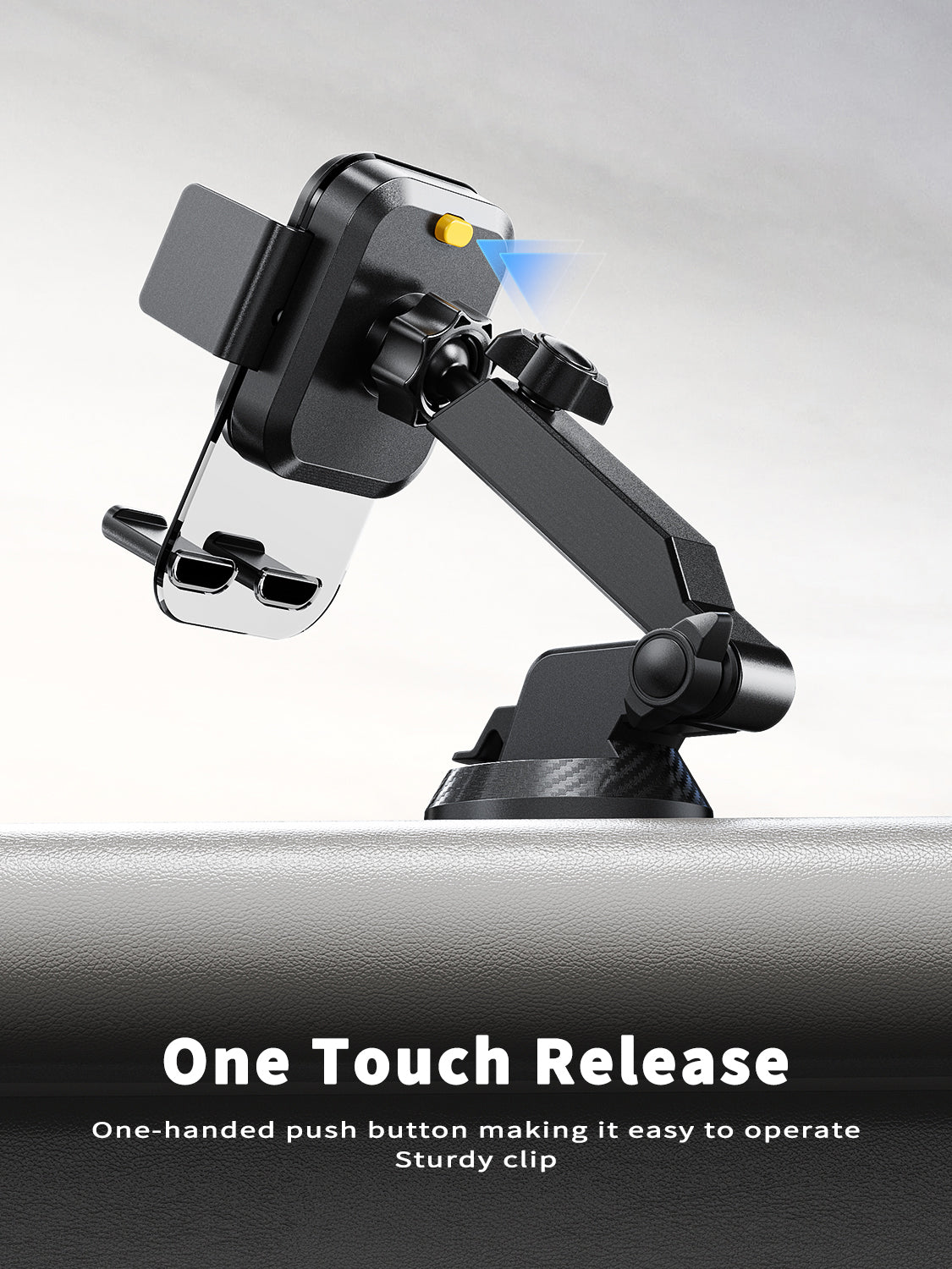 Universal retractable foldable Phone holder 360 degrees rotation car holder Universal Smartphone Holder for center console  SKU:HLD-VD049BK