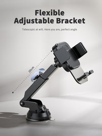 Universal retractable foldable Phone holder 360 degrees rotation car holder Universal Smartphone Holder for center console  SKU:HLD-VD049BK